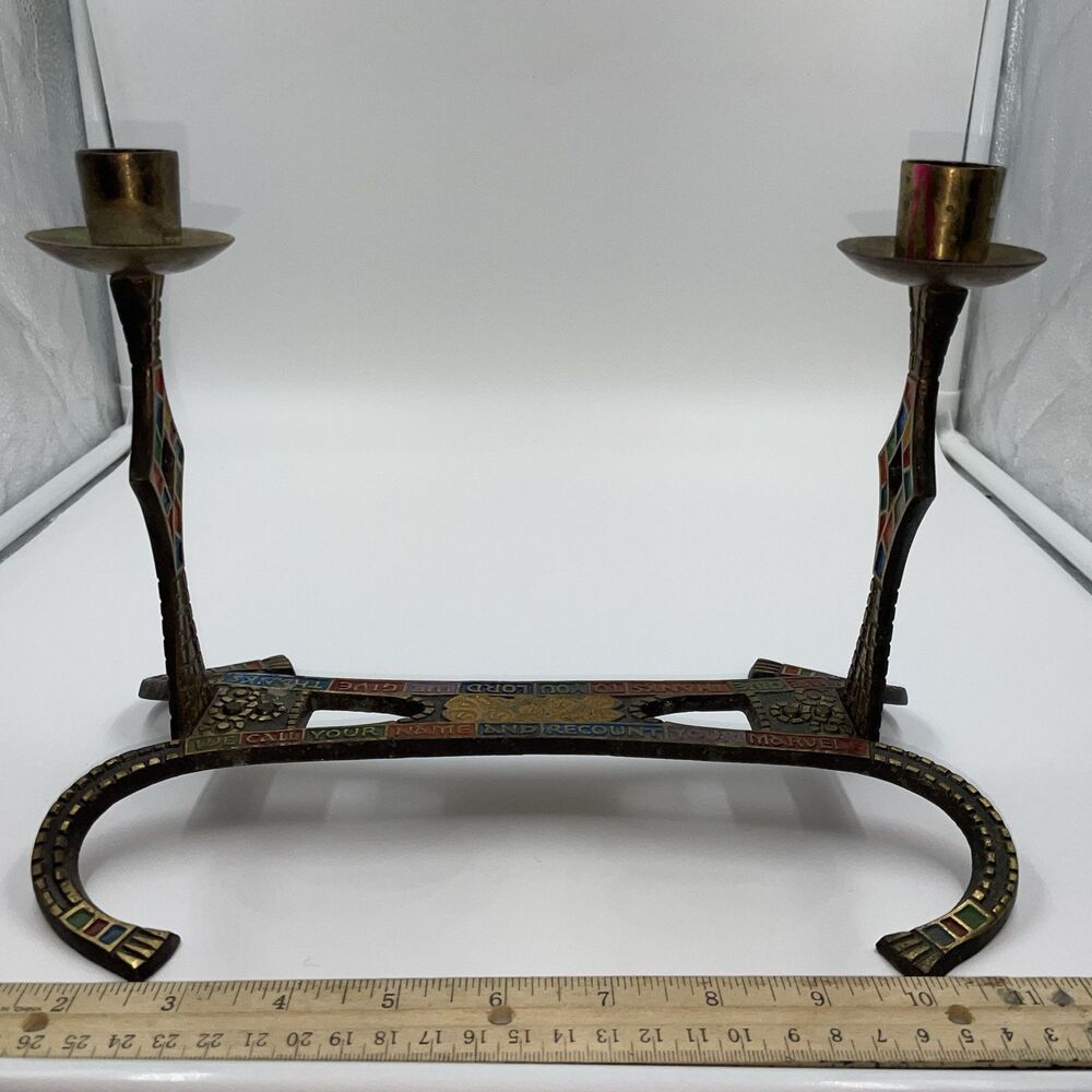 VTG Terra Sancta Guild Candle Holder 1969 WECALLYOURNAMEANDRECOUNTYOURMARVELS